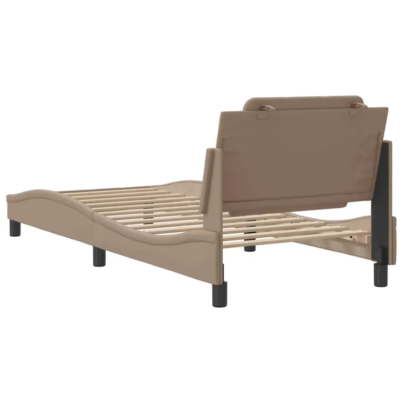 Lovos rėmas be čiužinio, Zadar, kapučino, 80x200cm, dirbtinė oda