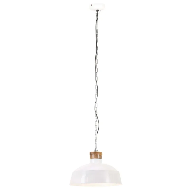 Kabantis šviestuvas, baltas, 58cm, E27, pramoninio stiliaus