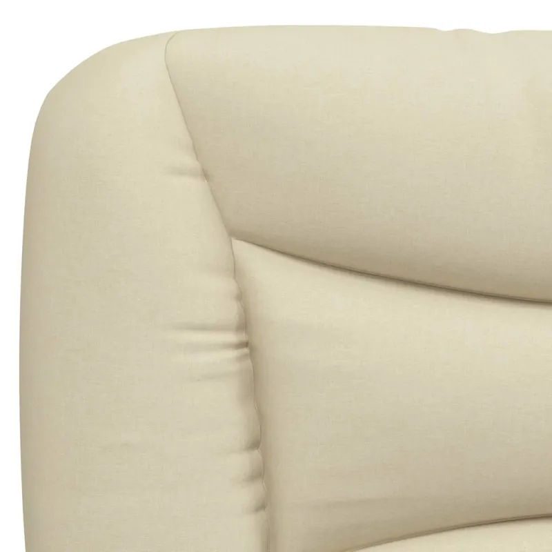 Lova su čiužiniu, Hvar, kreminės spalvos, 80x200cm, audinys