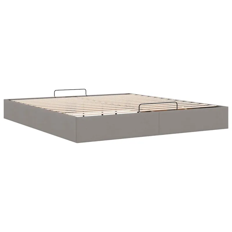 Osmanų lovos rėmas be čiužinio Taupe 160x200 cm audinys