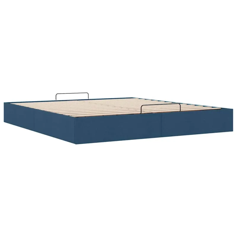 Osmanų lovos rėmas be čiužinio Mėlynas 200x200 cm audinys