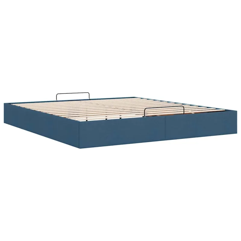 Osmanų lovos rėmas be čiužinio Mėlynas 200x200 cm audinys
