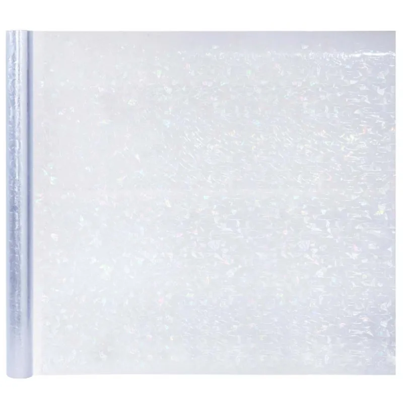 Langų plėvelės, 3vnt., PVC, matinės, 3D vaivorykštės raštas