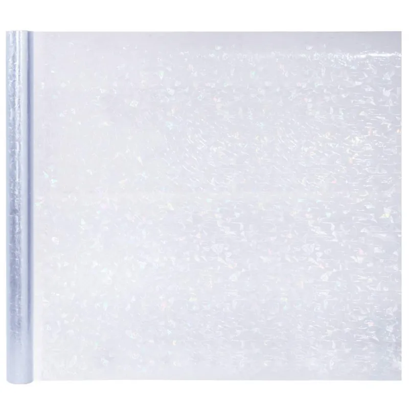 Langų plėvelės, 5vnt., PVC, matinės, 3D vaivorykštės raštas