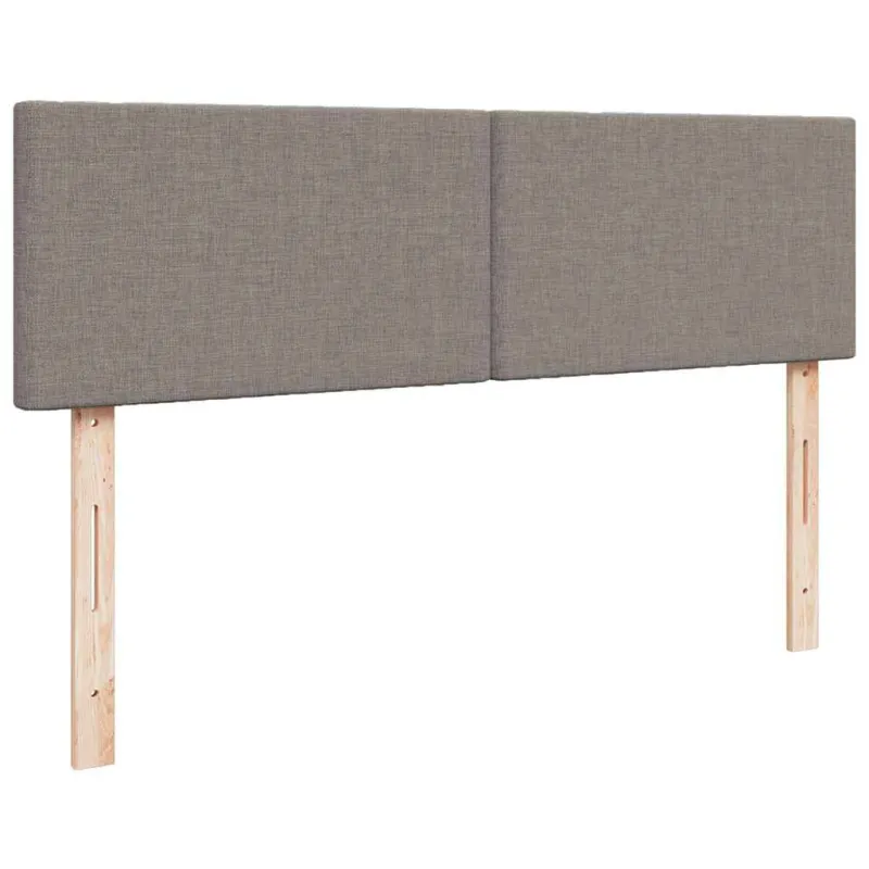 Osmanų lova su čiužiniu, taupe, 140x190cm, audinys