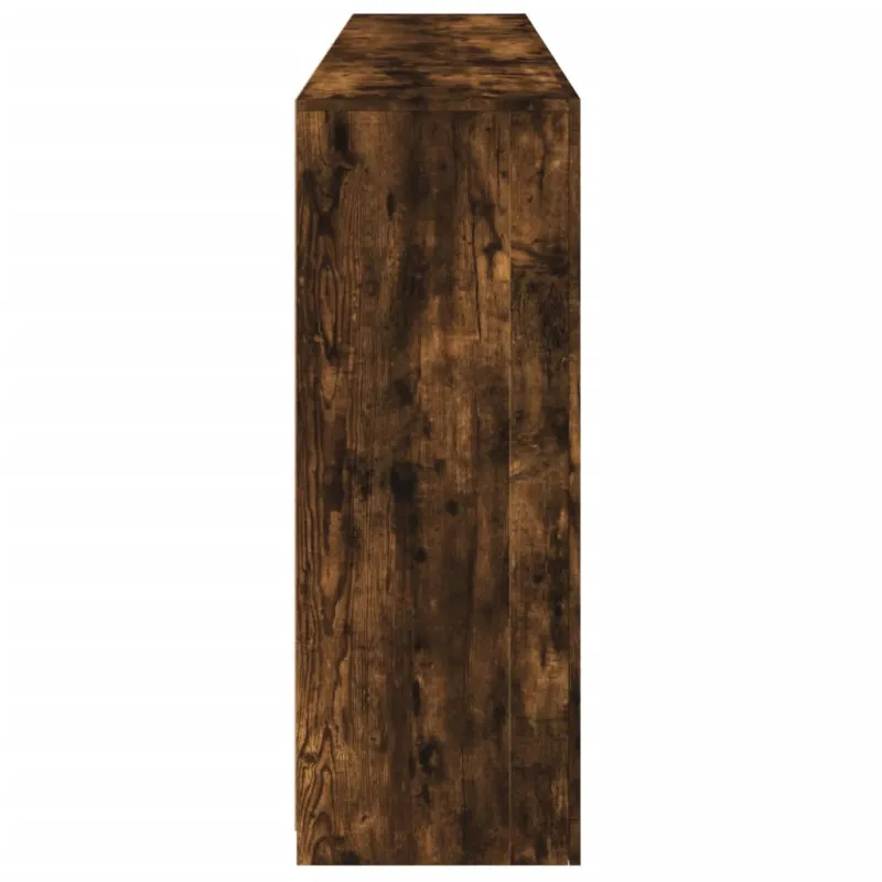 Šoninė spintelė su LED lemputėmis, dūminė, 181,5x37x100cm