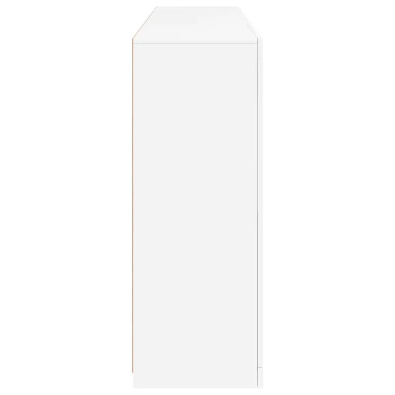 Šoninė spintelė su LED lemputėmis, baltos spalvos, 162x37x100cm