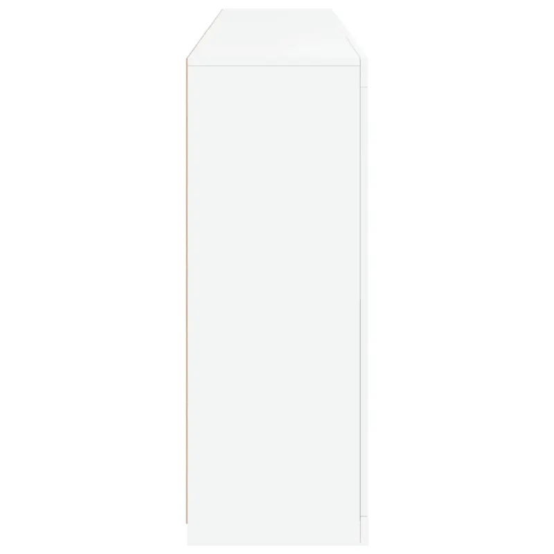 Šoninė spintelė su LED lemputėmis, balta, 181,5x37x100cm