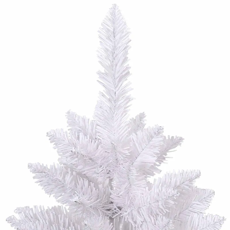 Dirbtinė Kalėdų eglutė su 300 LED Balta 180 cm PVC ir metalas
