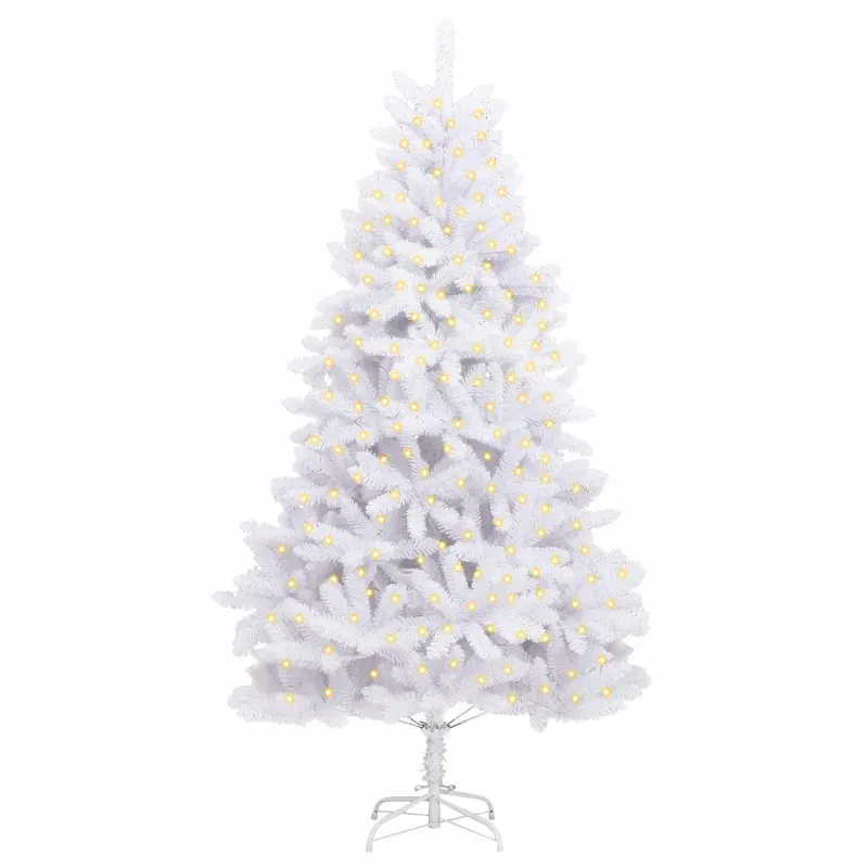Dirbtinė Kalėdų eglutė su 300 LED Balta 270 cm PVC ir metalas
