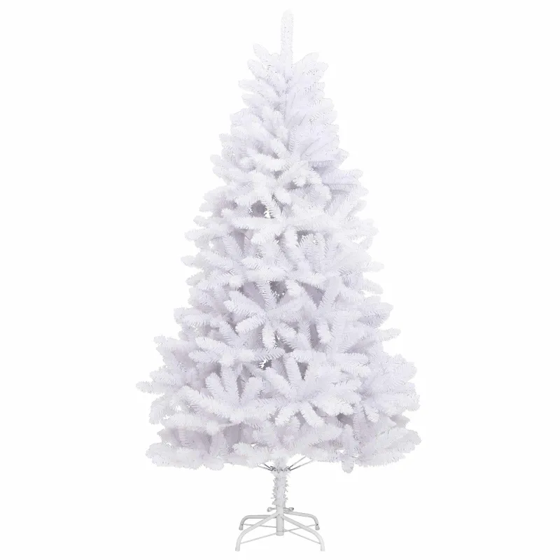 Dirbtinė Kalėdų eglutė Balta 120 x 120 x 240 cm PVC ir metalas