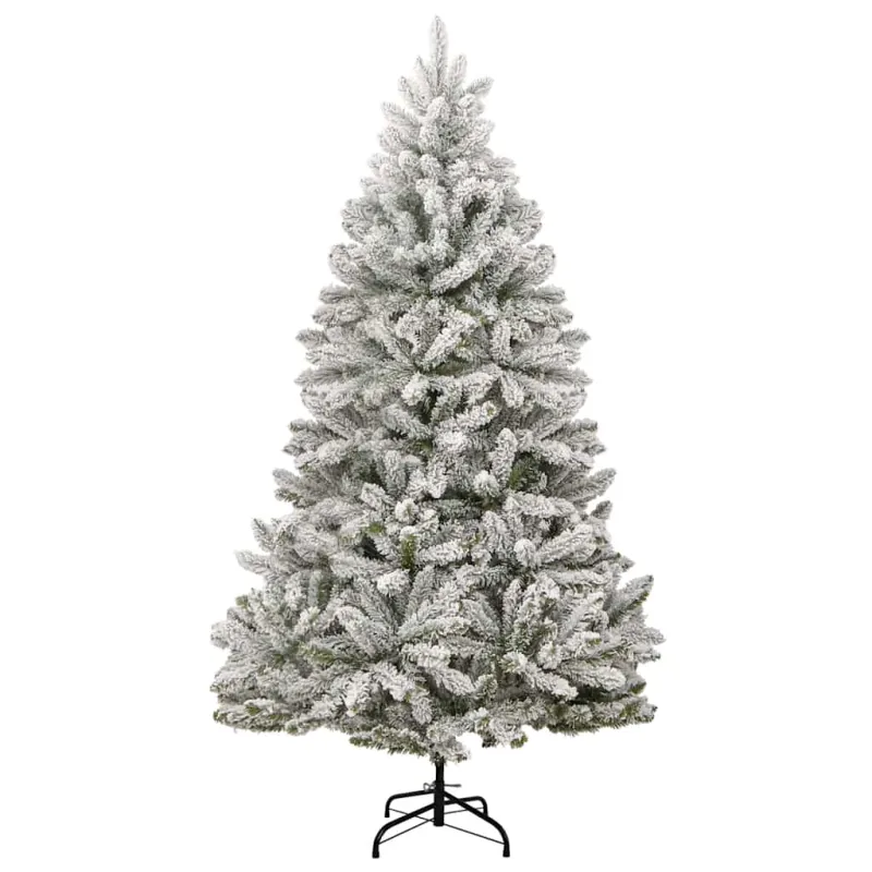 Kalėdų eglutė su šarnyrinėmis šakomis/LED/žaisliukais, 210cm