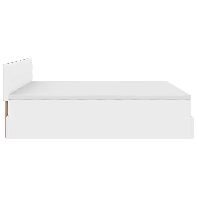 Osmanų lova su čiužiniais ir LED, 180x200cm, dirbtinė oda