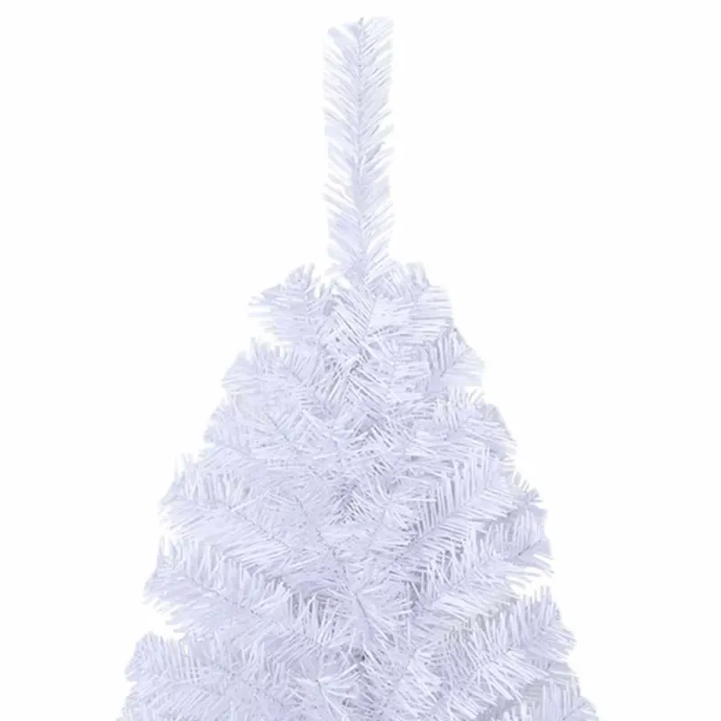 Dirbtinė Kalėdų eglutė su storomis šakomis, balta, 150cm, PVC