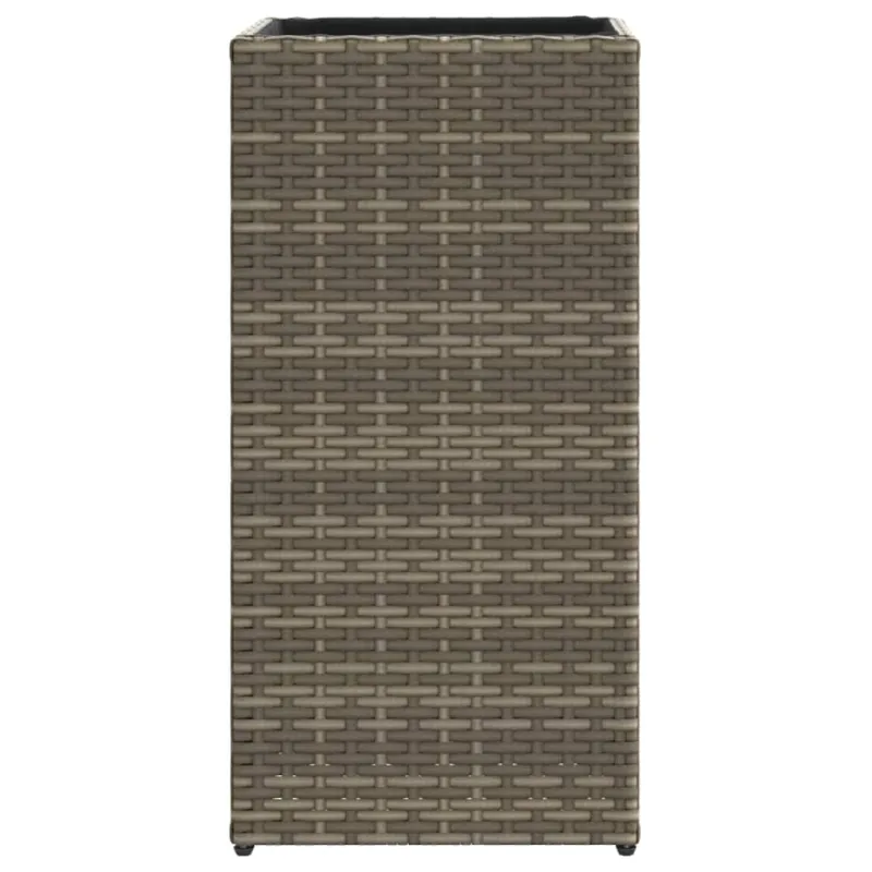 Sodo loveliai, 2vnt., pilkos spalvos, 30x30x60cm, poliratanas