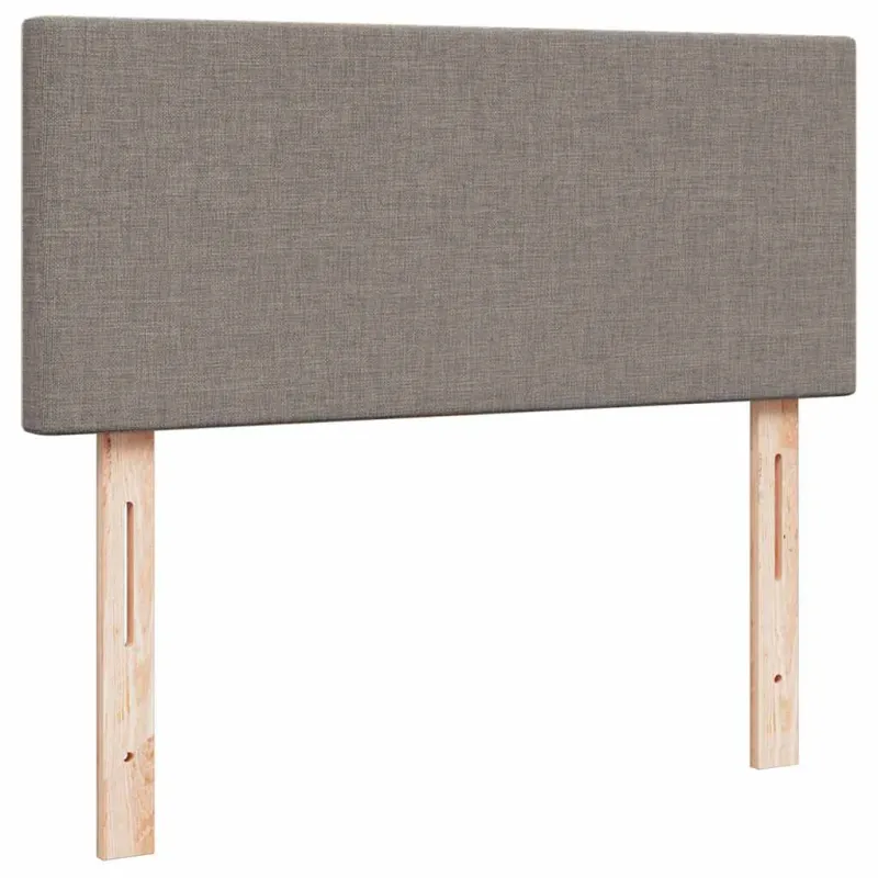 Osmanų lova su čiužiniu ir LED, taupe sp., 120x190cm, audinys
