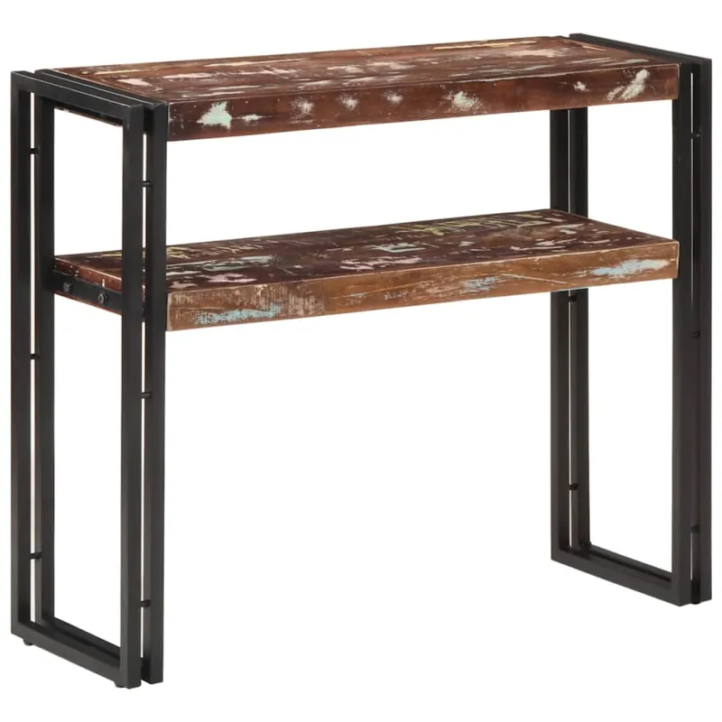 Konsolinis staliukas, 90x30x75cm, perdirbtos medienos masyvas