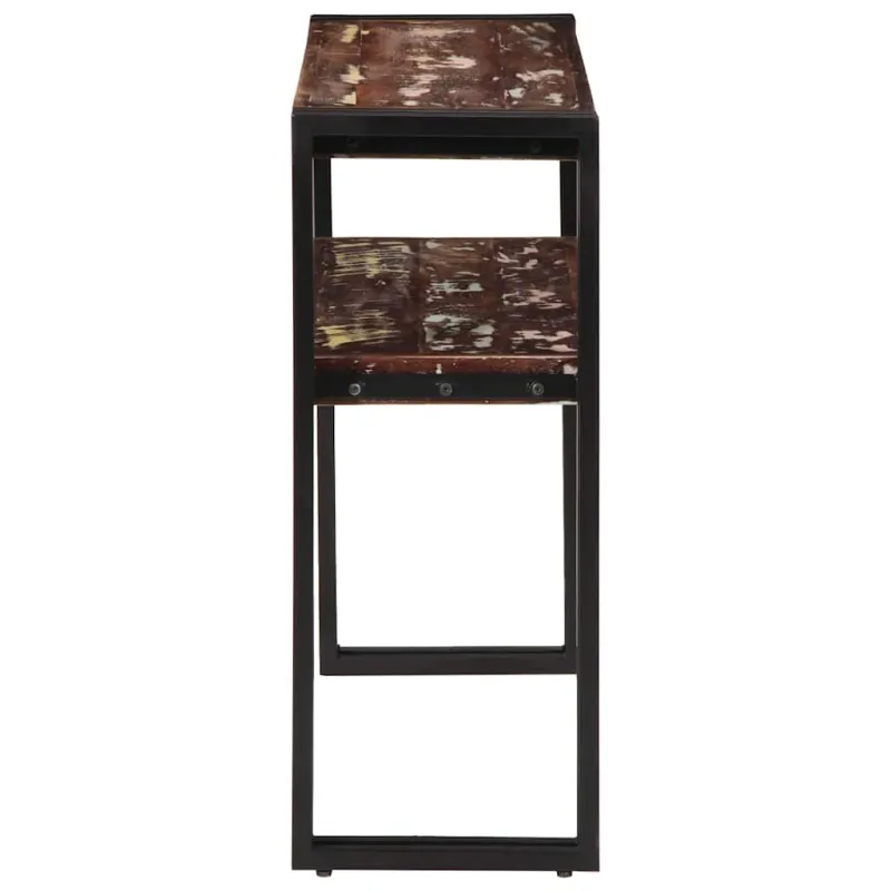 Konsolinis staliukas, 90x30x75cm, perdirbtos medienos masyvas