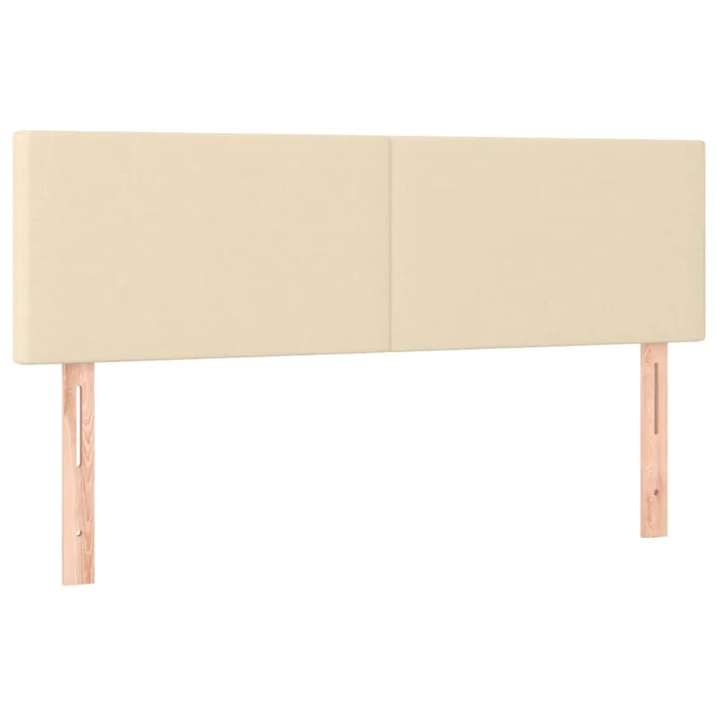 Osmanų lova su čiužiniu ir LED kreminiu 140x190cm audinys