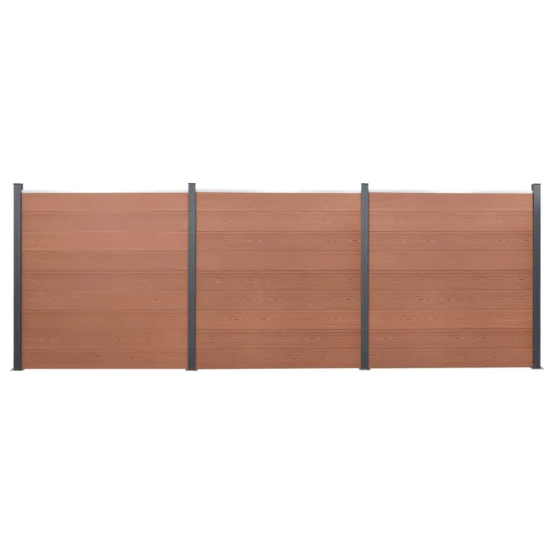 Tvoros segmento rinkinys, rudos spalvos, 526x186cm, WPC