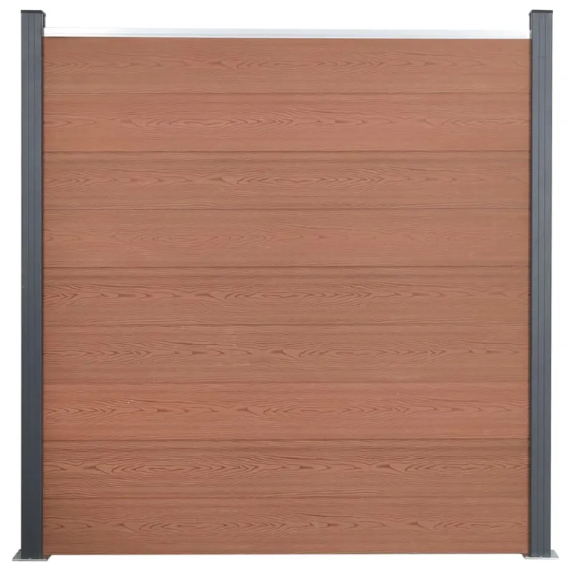 Tvoros segmento rinkinys, rudos spalvos, 526x186cm, WPC