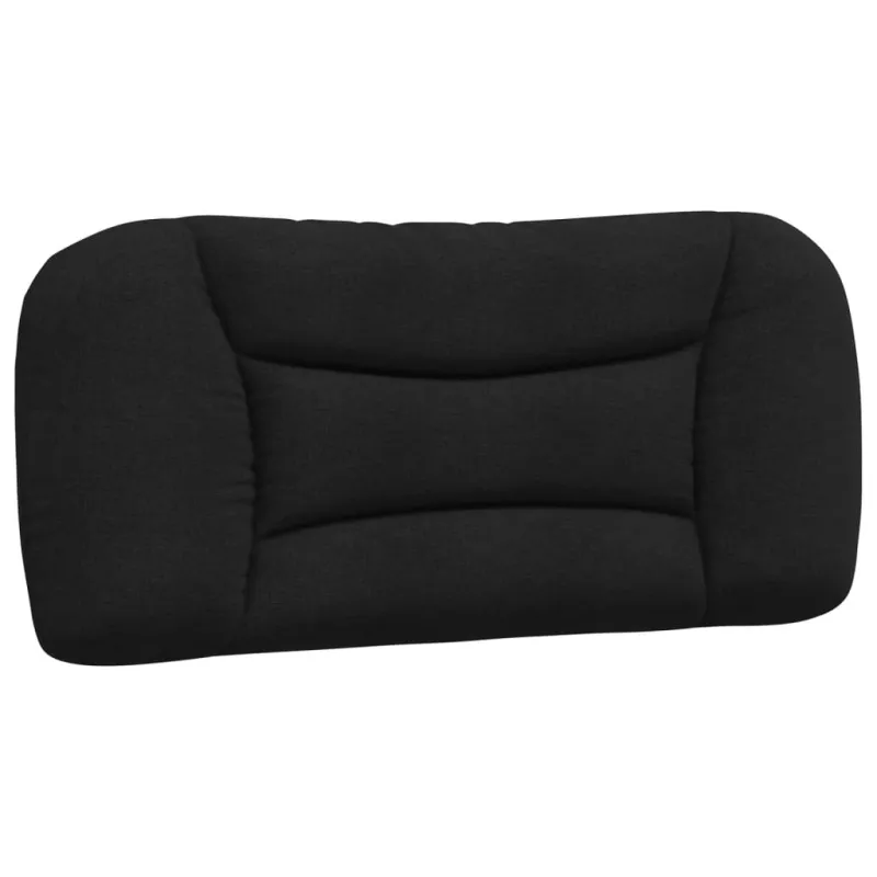 Lovos rėmas su LED be čiužinio, Hvar, juodas, 90x200 cm, audinys