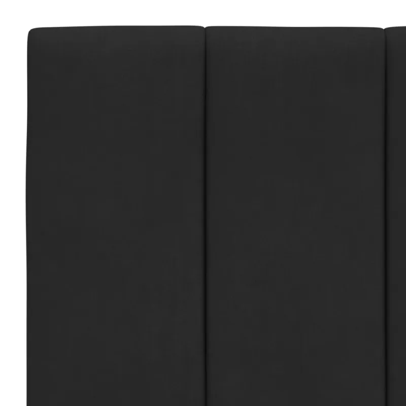 Lovos rėmas su LED be čiužinio, Hanko, juodos spalvos, 100x200cm, aksomas