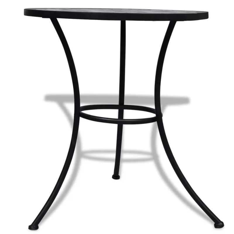 Bistro-Setti, 3-os dalys, musta/valkoinen, keramiikkalaatat