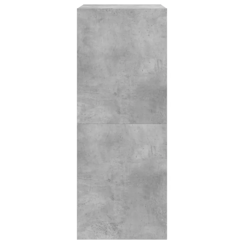 Batų spintelė su 2 atverčiamais stalčiais, betono, 80x42x108cm