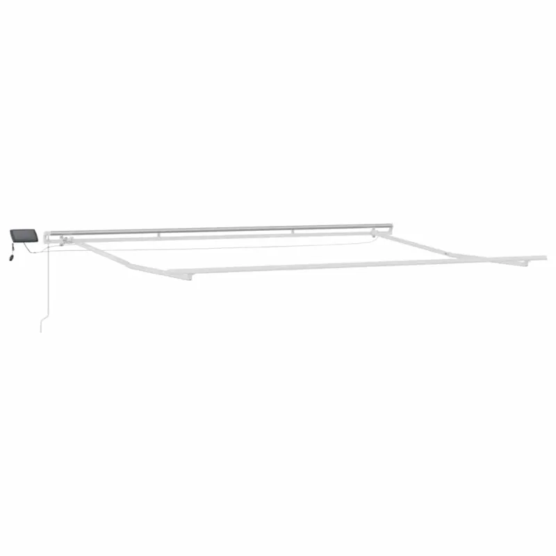 Rankiniu būdu ištraukiama markizė su LED, bordo, 400x300cm
