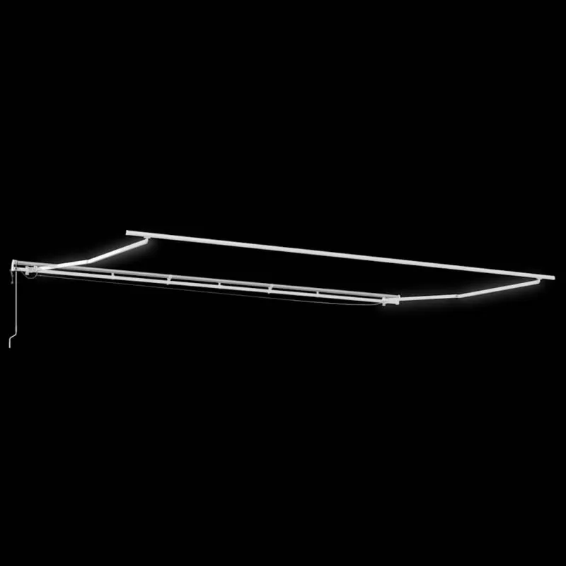 Automatinė ištraukiama markizė su LED, bordo spalvos, 600x300cm