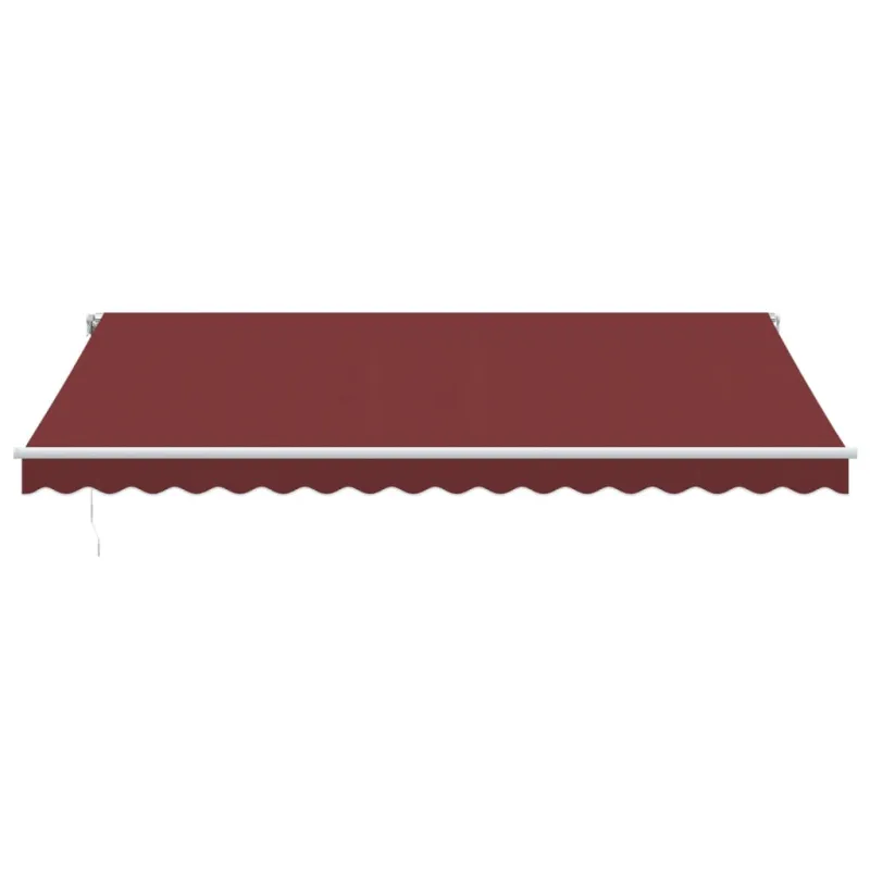 Automatinė ištraukiama markizė su LED, bordo spalvos, 450x350cm