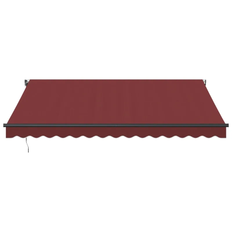 Automatinė ištraukiama markizė su LED, bordo spalvos, 400x350cm