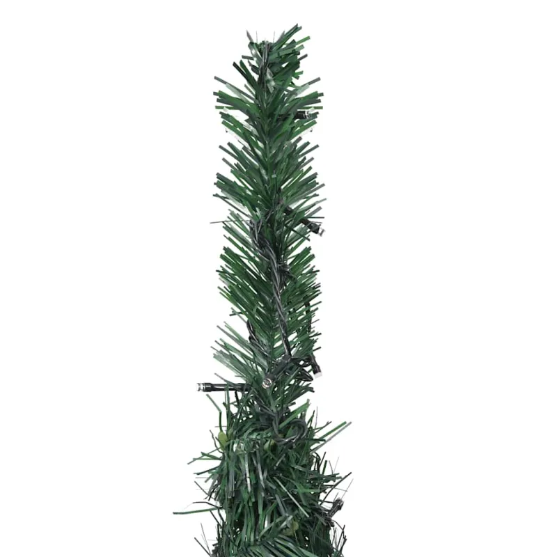Išskleidžiama apšviesta dirbtinė Kalėdų eglutė, žalia, 210cm
