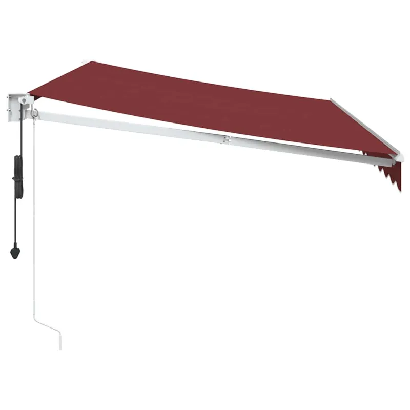 Automatinė ištraukiama markizė, bordo spalvos, 350x250cm