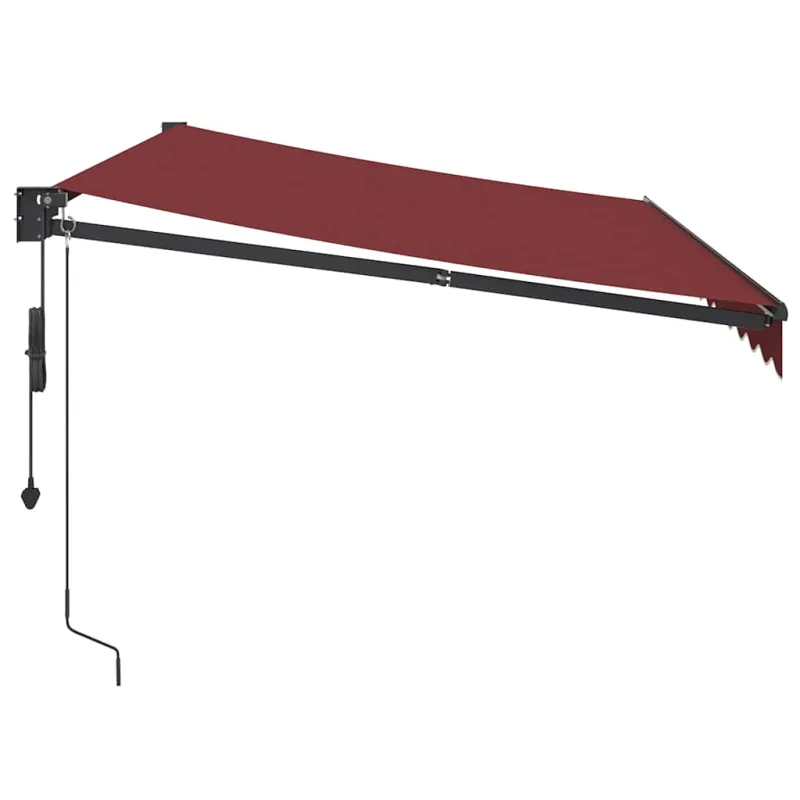 Automatinė ištraukiama markizė, bordo spalvos, 350x250cm