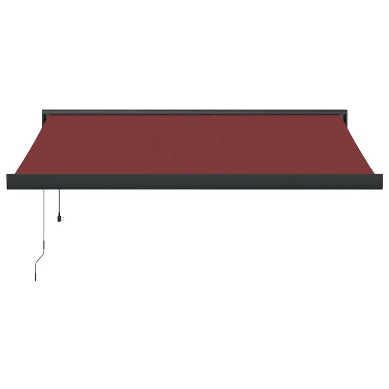 Automatinė ištraukiama markizė, bordo spalvos, 350x250cm