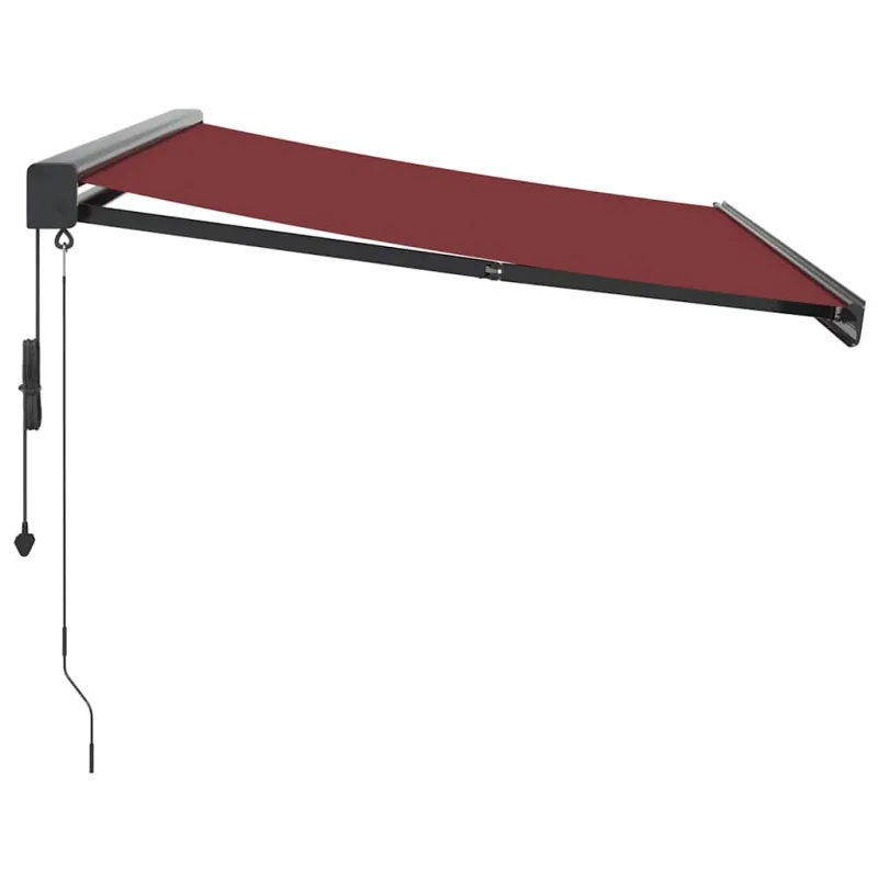 Automatinė ištraukiama markizė, bordo spalvos, 350x250cm