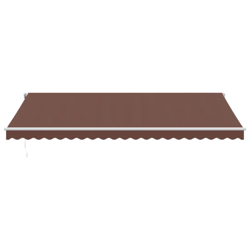 Automatinė ištraukiama markizė su LED, rudos spalvos, 500x350cm