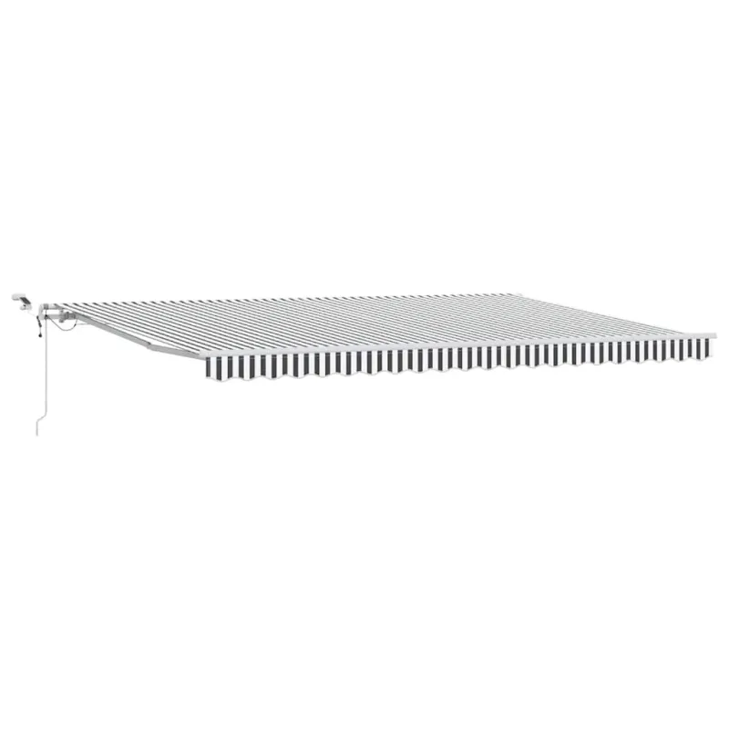 Automatinė ištraukiama markizė, antracito ir balta, 500x300cm