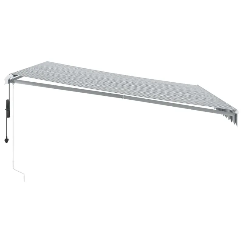 Automatinė ištraukiama markizė, antracito ir balta, 450x350cm