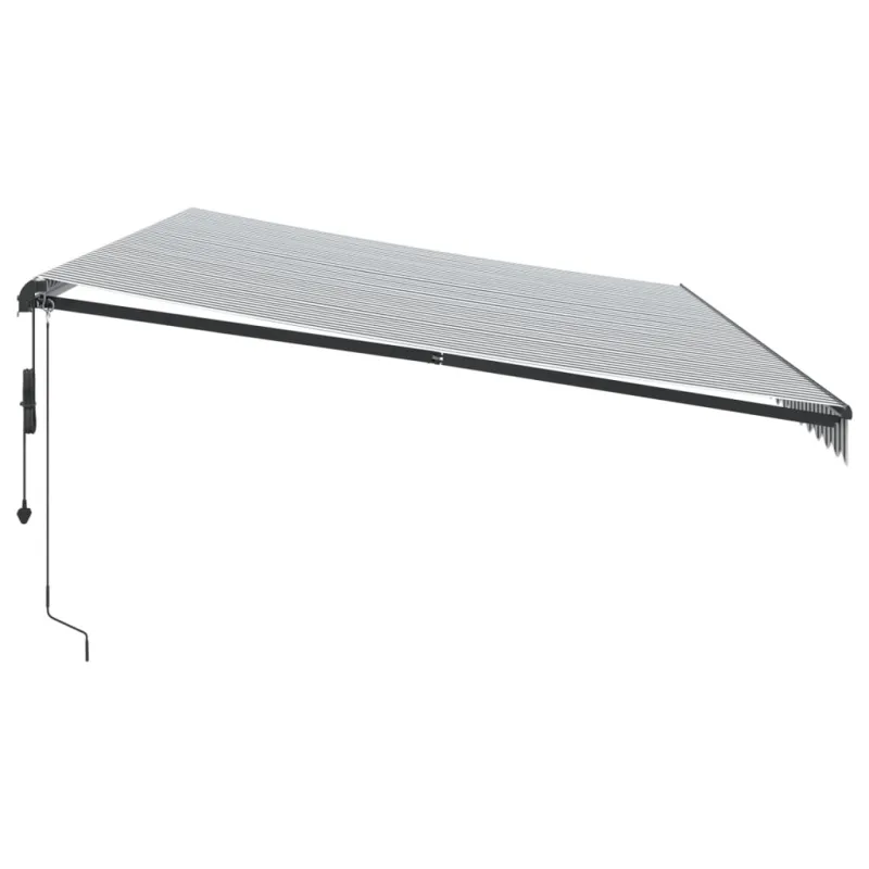 Automatinė ištraukiama markizė, antracito ir balta, 600x350cm