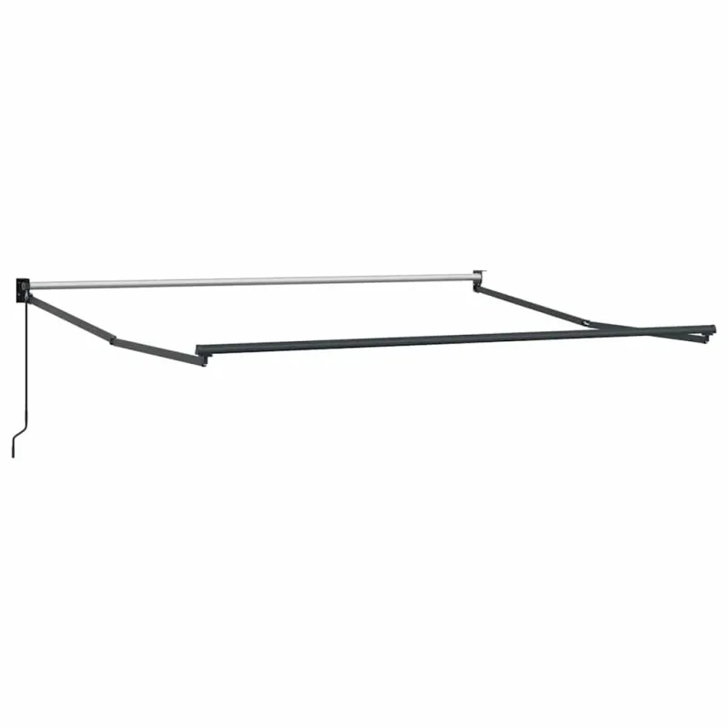 Ištraukiama markizė, antracito/balta, 3x2,5m, audinys/aliuminis