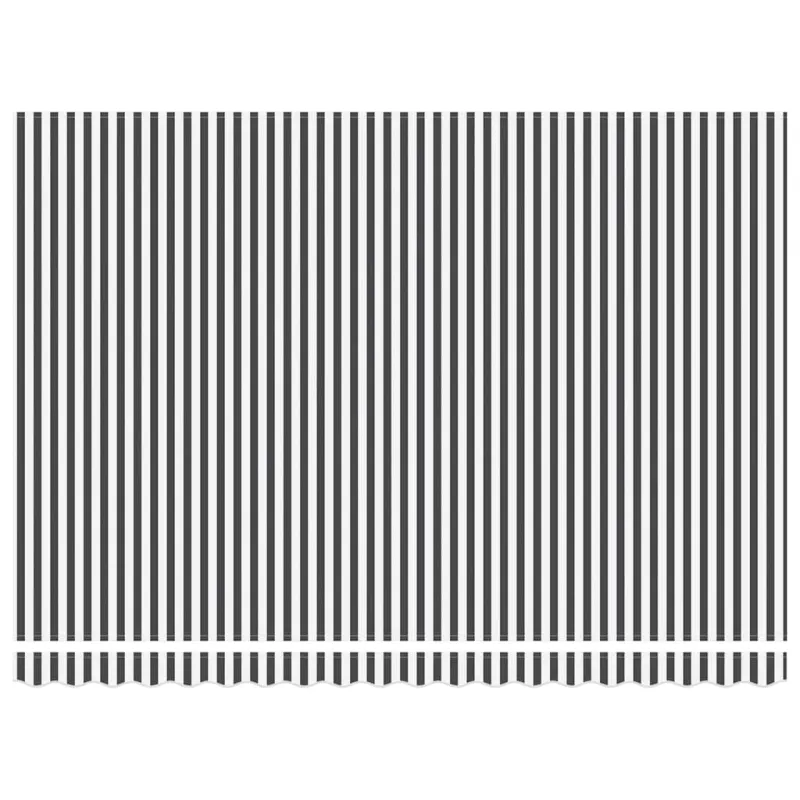 Ištraukiama markizė, antracito/balta, 4,5x3m, audinys/aliuminis