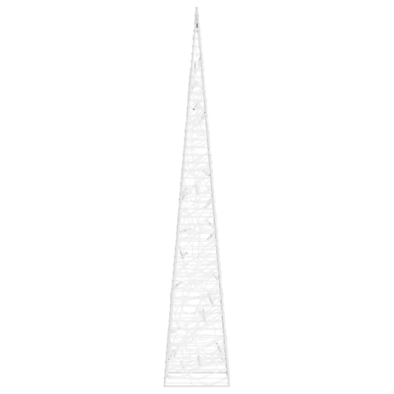 Akrilinė LED dekoracija kūgis, mėlynos spalvos, 60cm