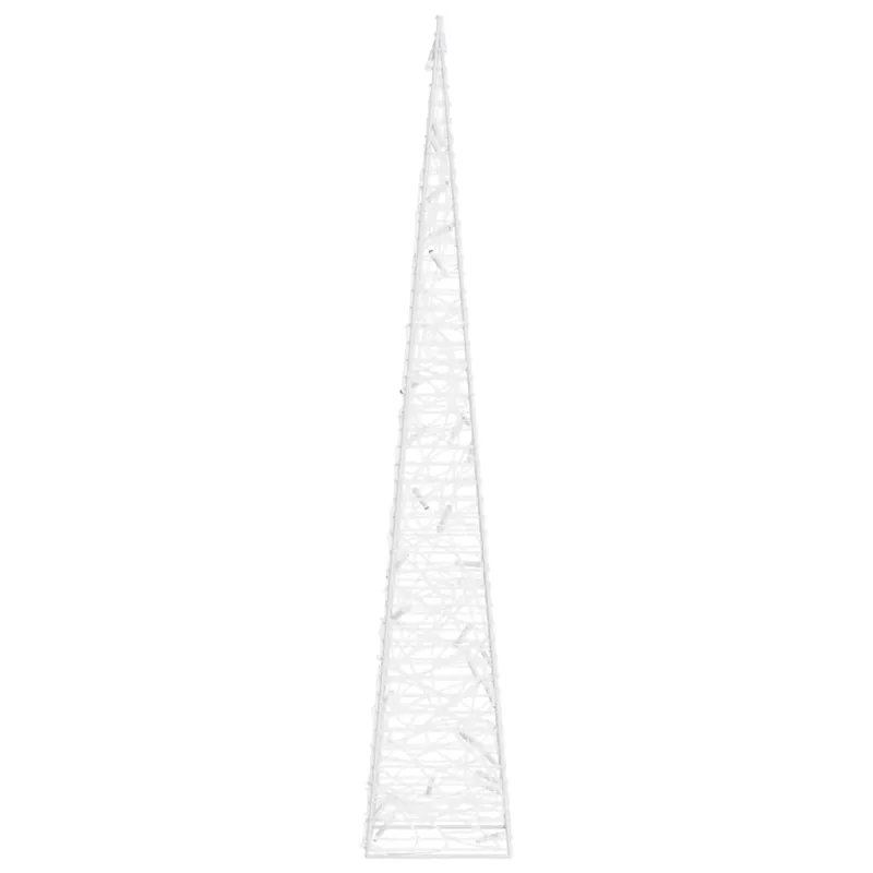 Akrilinė LED dekoracija kūgis, mėlynos spalvos, 60cm