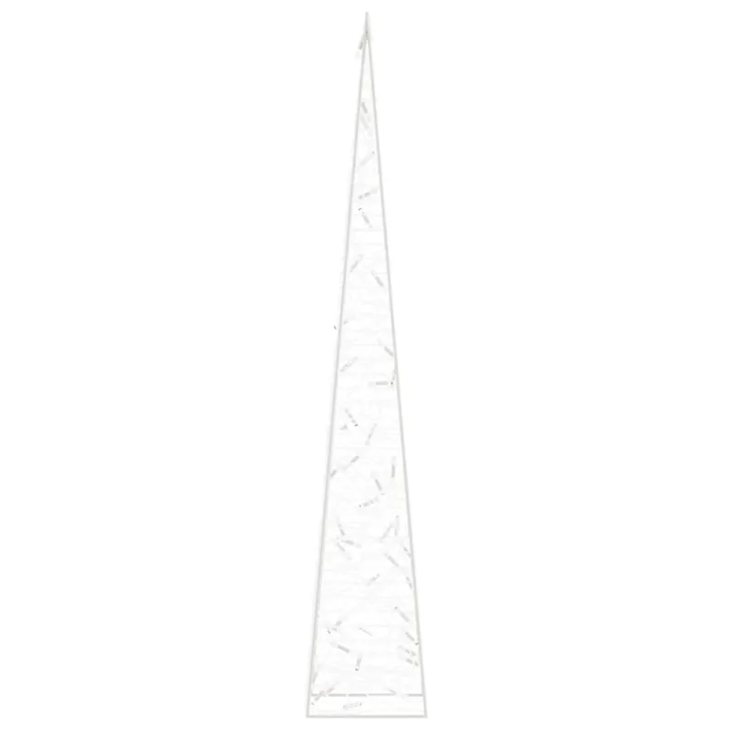 Akrilinė LED dekoracija kūgis, mėlynos spalvos, 90cm