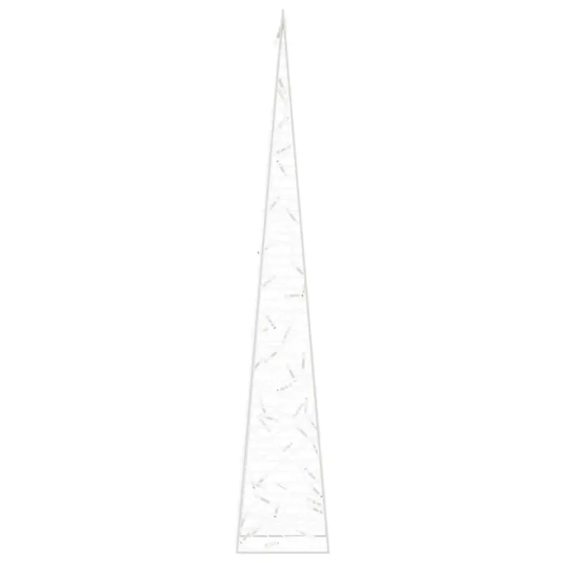 Akrilinė LED dekoracija kūgis, įvairiaspalvis, 90cm