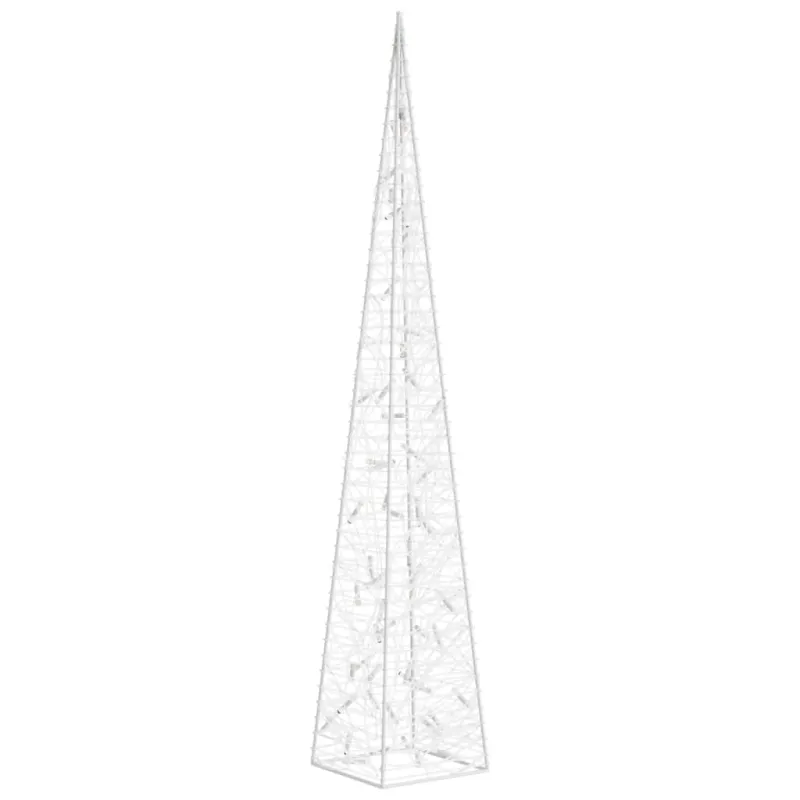 Akrilinė LED dekoracija kūgis, mėlynos spalvos, 120cm