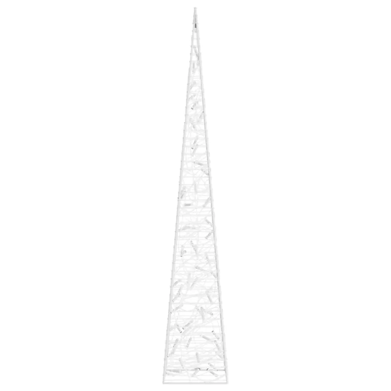 Akrilinė LED dekoracija kūgis, mėlynos spalvos, 120cm